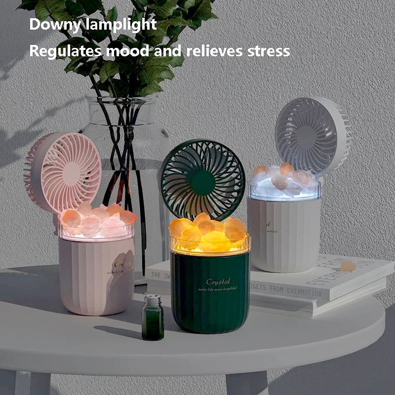 WMK Colorful Led Light Portable Humidificador 300Ml Usb Smart Cool Mist Wood Grain Air Humidifier For Bedroom
