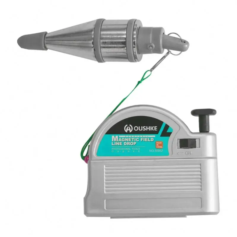 Plumb Bob Measuring Tool Magetic Line Of Force 6 Meters Measuring Tool Retractable Line Reel Hanging Wire Hammer