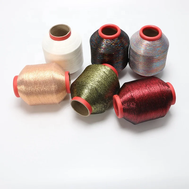 Metallic Yarn Manufacturer Sparkle Soft MH-type Lurex Thread Zari Shiny Polyest for Knitting and Weaving