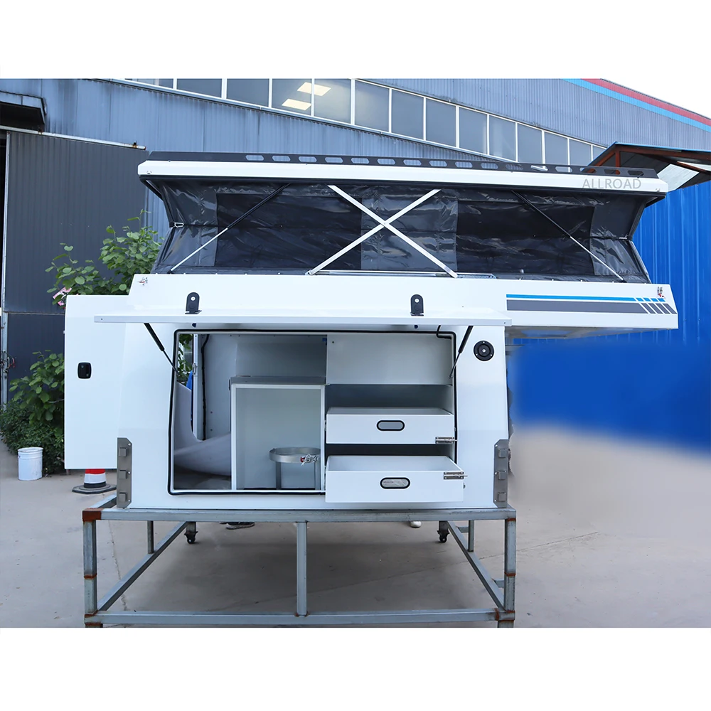 Australian standard aluminium truck camper slide on pickup truck camper pop up camper with kitchen