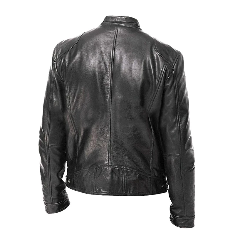 Wholesale Prices And Bulk Quantities Brown Quilted Angry Logo Embossed Waxed Genuine Cow For Men jacke veste leather jacket