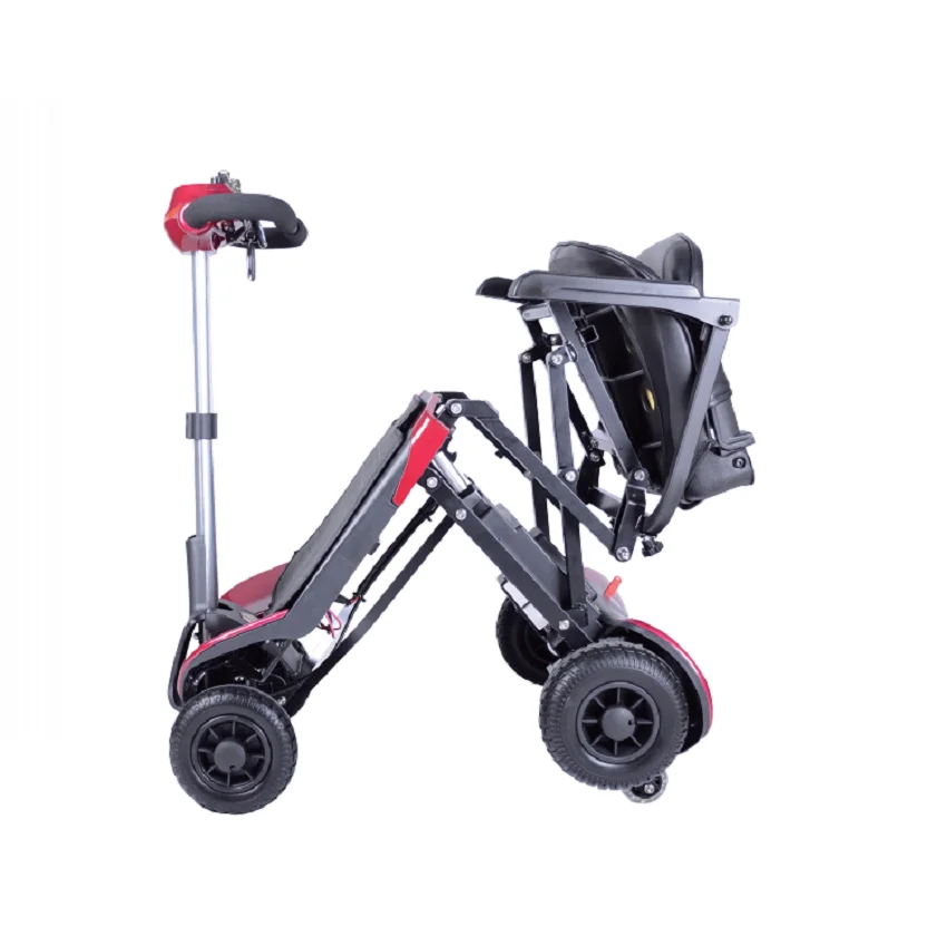 JBH Adult Electric Disabled Mobility Scooters Electric 4 Wheel with Magnetic Brake 4 Scooter Electronic Unisex Aluminum Alloy 6h
