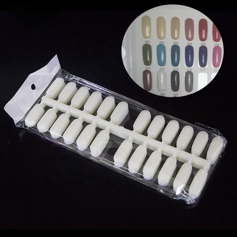 
5pcs/set Natural Tips Polish Display Nails Art Palette Color Chart Practice Sticks Manicure Acrylic Tool 