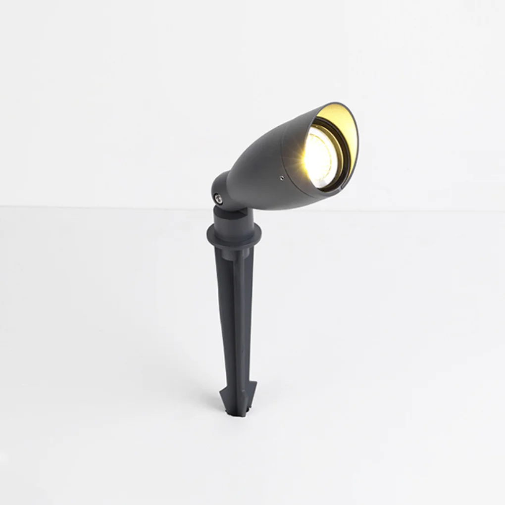 G-1033 Energy saving adjustable outdoor grounding plug lawn spotlight IP54 waterproof aluminum glass LED spotlight