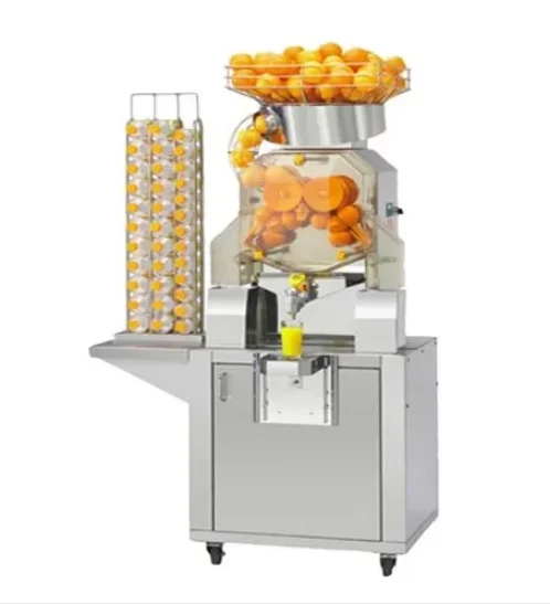 2020 Durable Automatic Orange Juicer Machine Commercial Juice Extractor Cup Holder