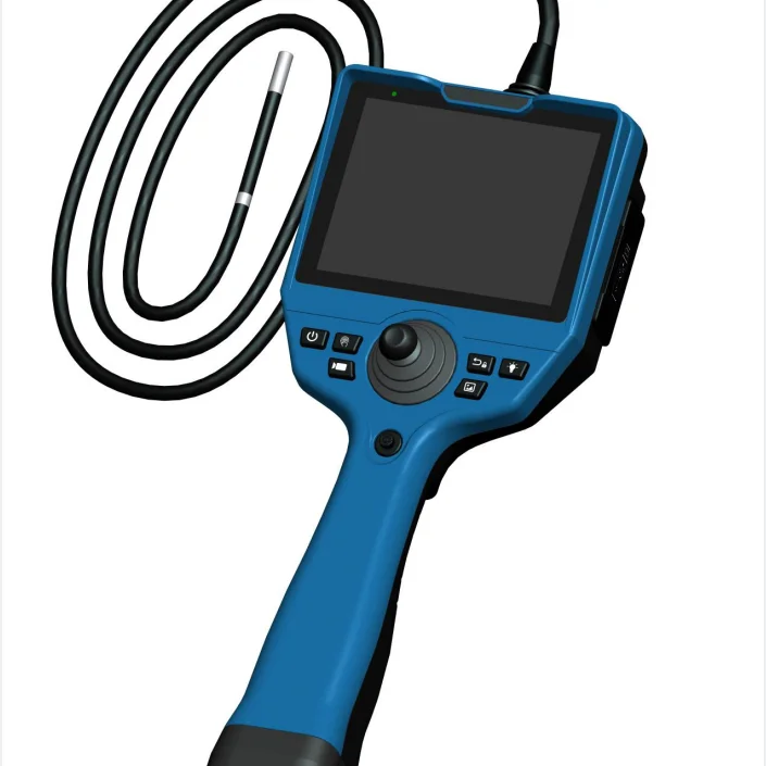 Endoscope inspection camera with 6.0mm probe lens,  360 degree articulation automotive video borescope