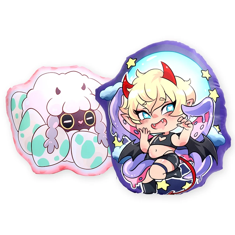 Vograce Home Decoration Sofa Custom Irregular shaped throw pillow 3D printing picture Plush Cushion