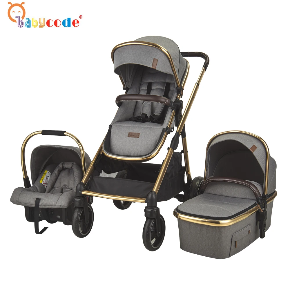 China Aluminum Baby Stroller 3 In 1 with Multi-functional Buggy Board  for Two Children