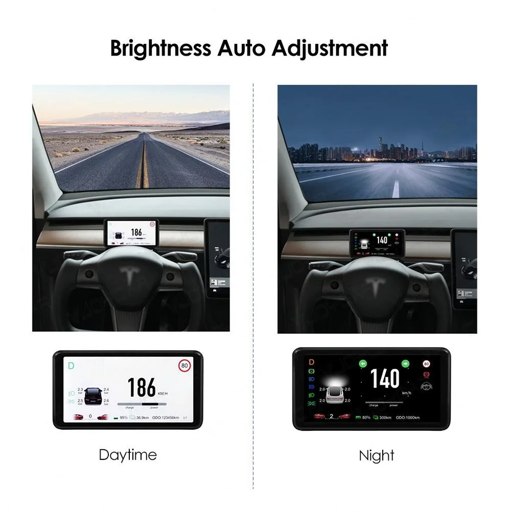 New trending 6.2 inch mini lcd dashboard hud screen instrument cluster for tesla model 3/Y