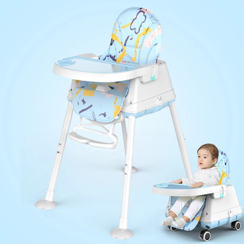Wholesale baby adjustable height High Quality dining feeding chair booster seat with tray