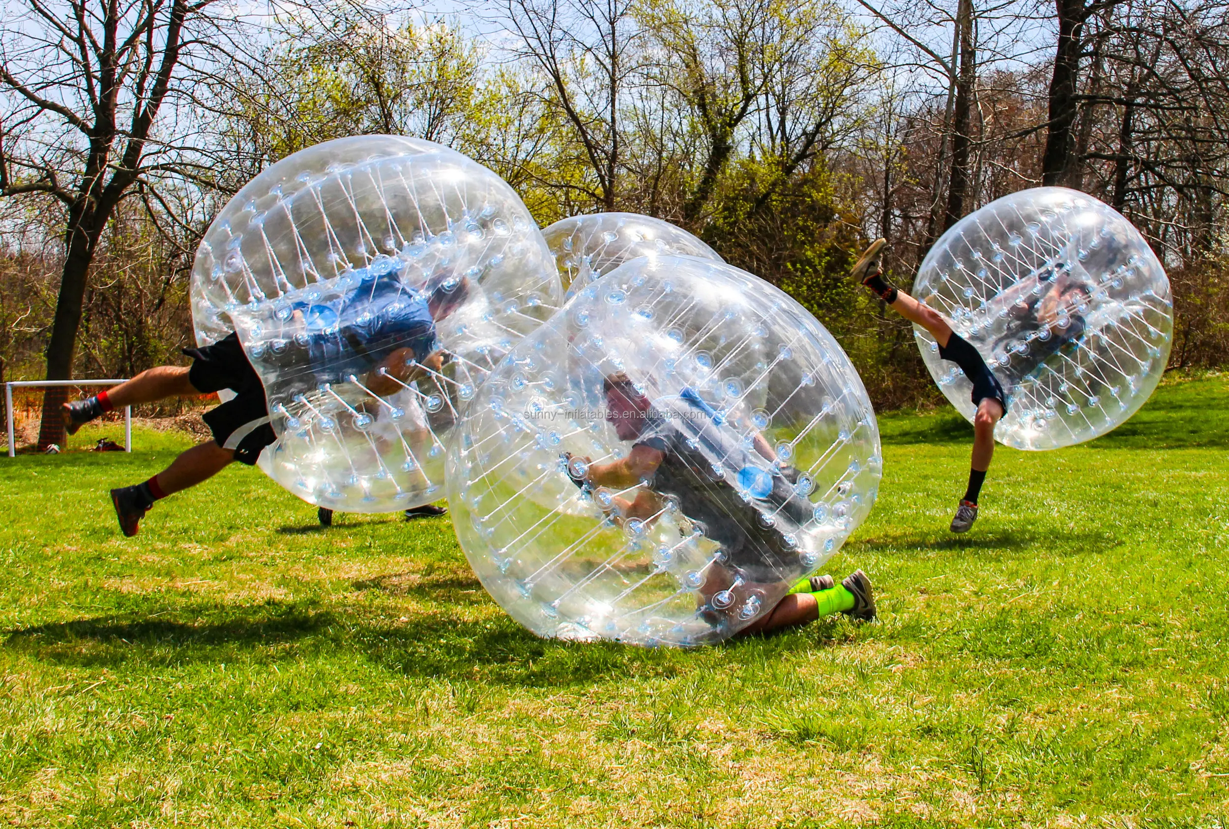 Group Activities Play Adult Tpu / Pvc Body Zorb Bumper Ball Suit Colored Inflatable Football Game Bumper Ball