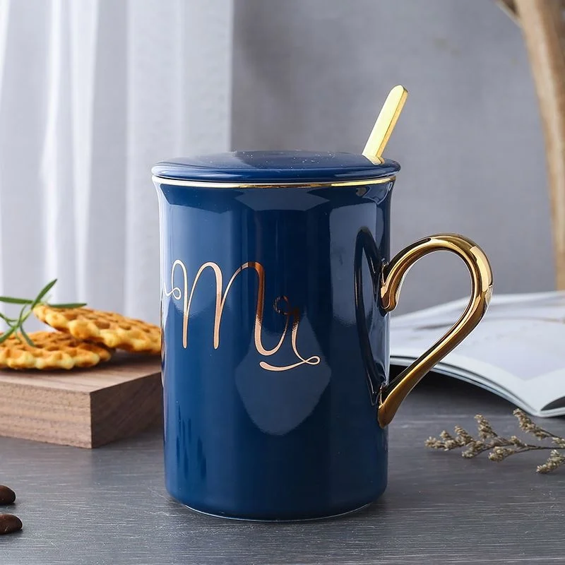 
Xmas Mr And Mrs Coffee Mugs With Lid Ceramic Mug Wholesale Bone China Mug 