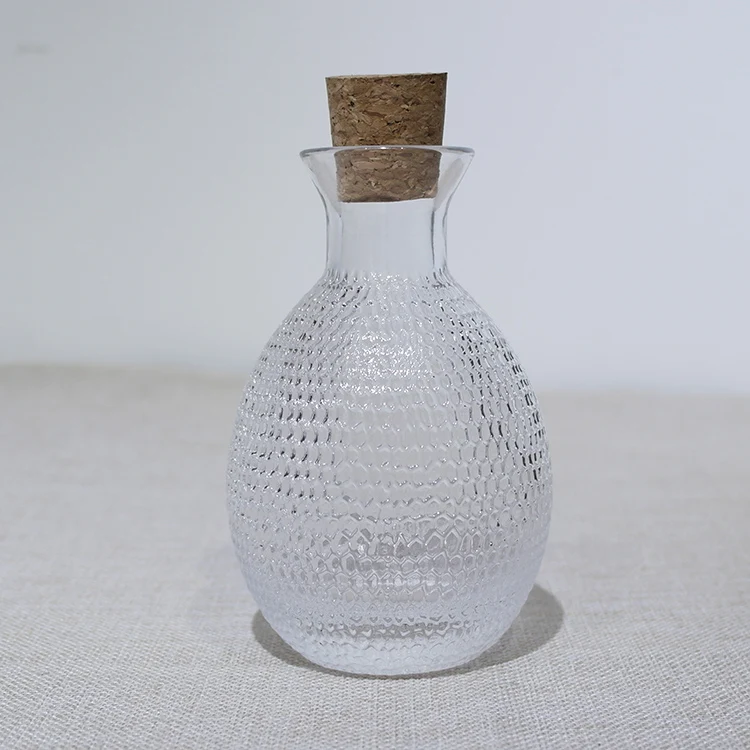 Japanese Hammer Sake Set Clear Glass Wine Set With Wine Dispenser Ice Bucket