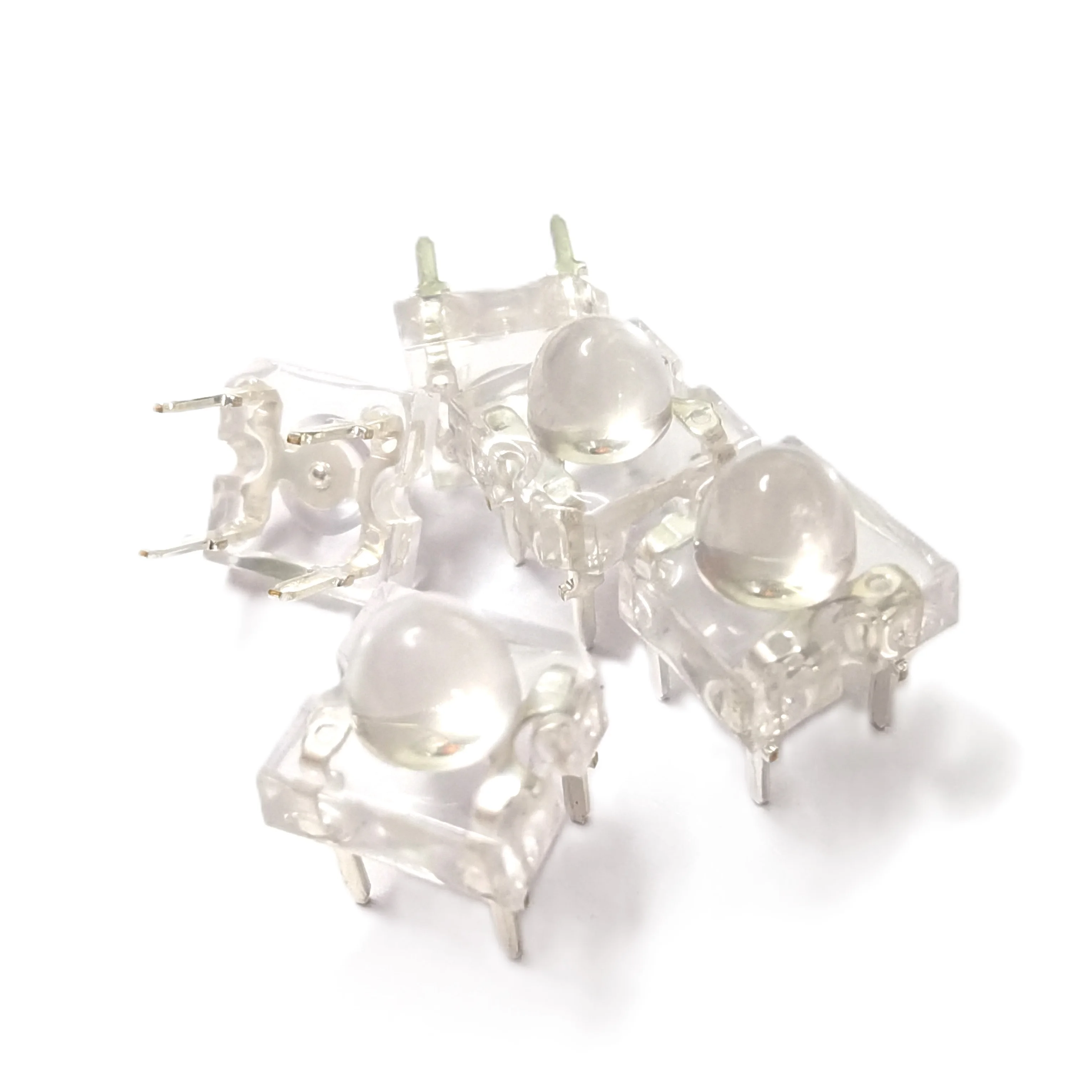 Wholesale 5mm Ultra-flux Yellow/Diffused Yellow LEDs 4-pin Piranha LEDs