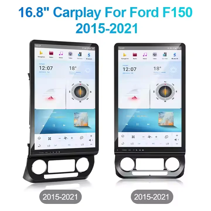 Navihua 16.8 Inch Carplay Android Screen For Ford F150 F250 Raptor 2015-2021 Multimedia Radio Auto Video Player GPS Head Unit