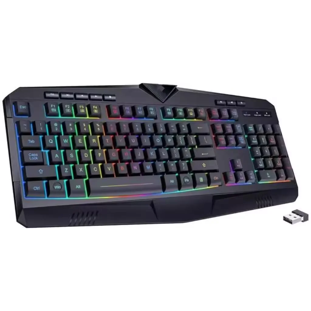 backlit led mechanical gaming Office Computer Gaming Keyboard 104 Key Waterproof And Luminous USB