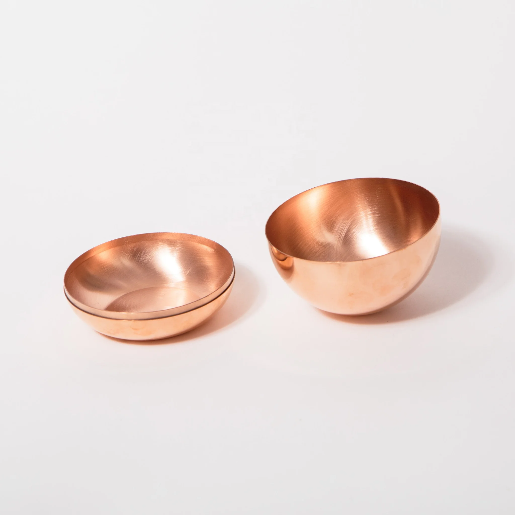 holoow copper half sphere custom copper hemisphere