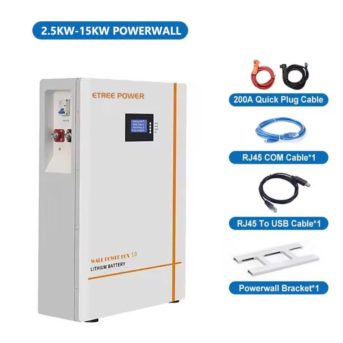 Home solar energy storage battery 48v 51.2v rechargeable lithium battery 100ah 200ah 300ah 10kwh 15kwh 30kwh lifepe4 battery