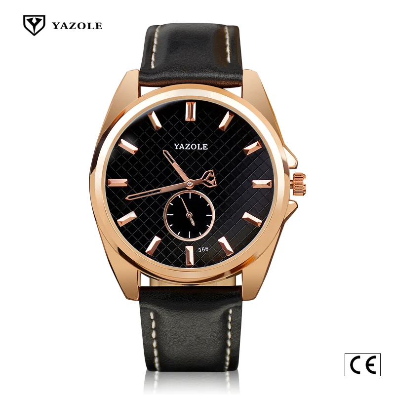 Leather Waterproof Men Watch Good Price Custom Logo New Two Dials Watch