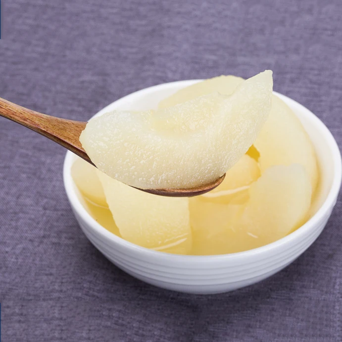 Консервированные свежие фрукты груши A10 в легком сиропе