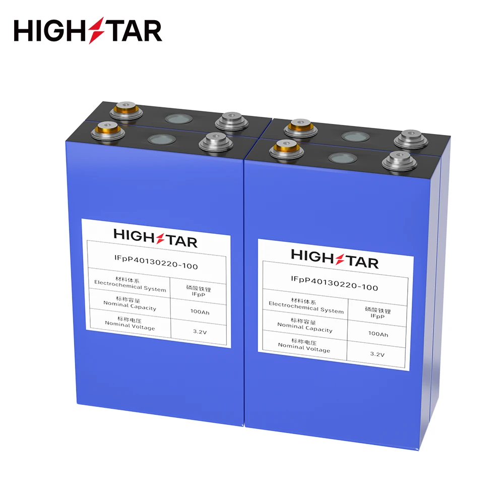HIGHSTAR Rechargeable 3.2v 100ah Lithium Ion Prismatic Batteries Lifepo4 100ah with Highstar Brand