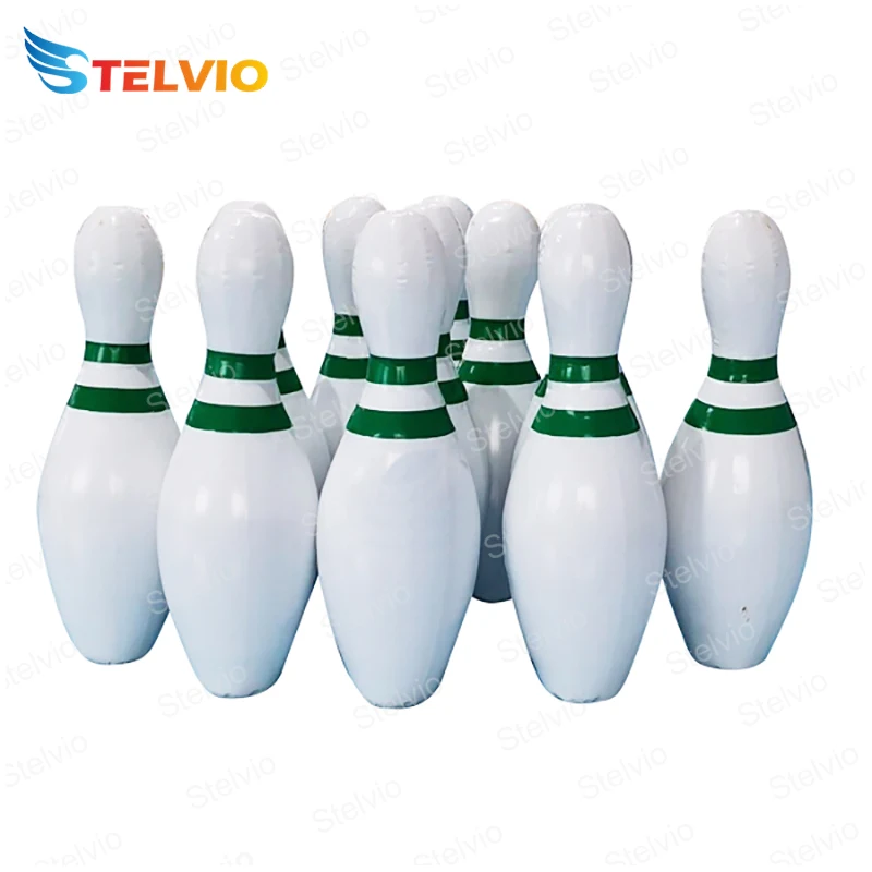Giant Durable PVC Tarpaulin Bowling Pins Human Bowling Games inflatable penguin bowling game For Sale