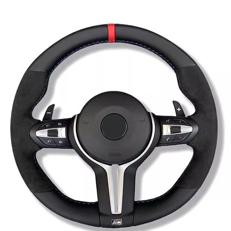 Custom Full Leather Steering Wheel BMW 1 2 3 4 5 6 7 Series X1 X3 X4 X5 X6 Series M Series E90 E92 E93 E70 E71 Sports M4 M2