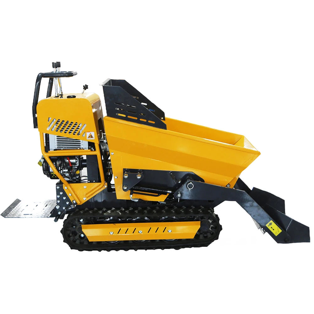 Free Shipping Fully Hydraulic Mini Track Diesel Engine Dump Truck Multifunctional Crawler Tipper