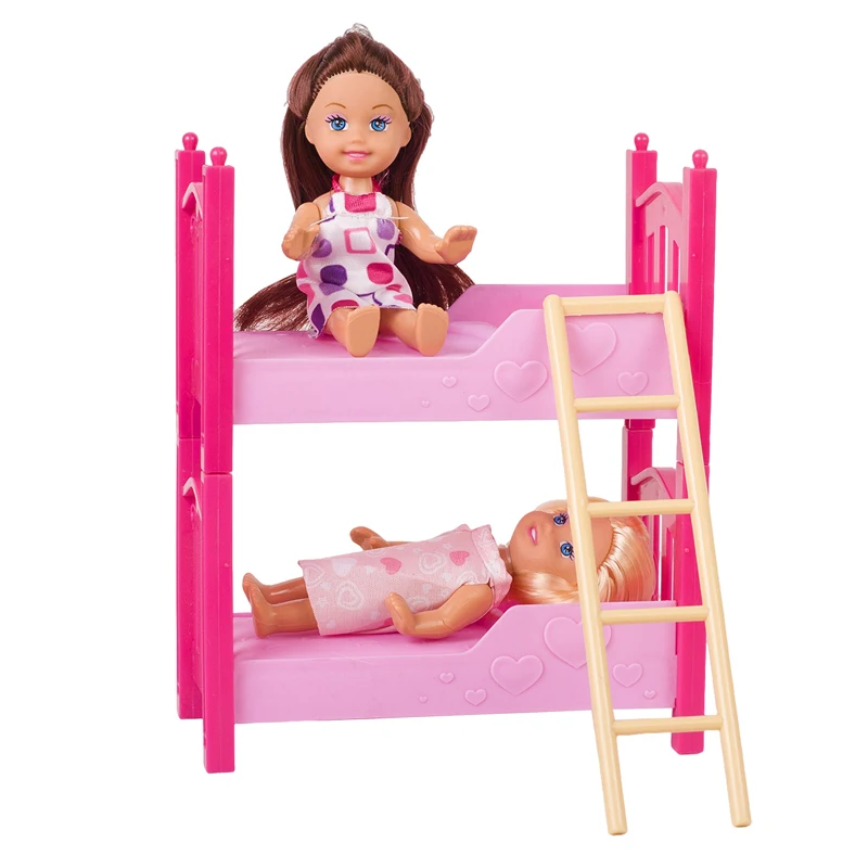 Fashion doll set 4.5inch fashion doll beautiful clothes for girls toy