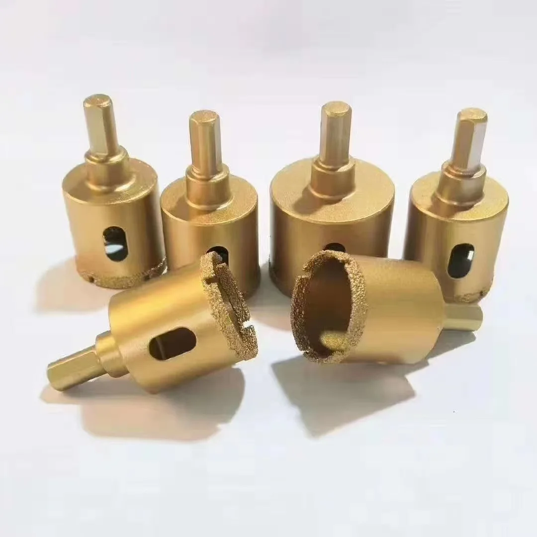 20mm Vacuum Brazed Diamond CNC   Carving Tools Finger Router Bits for Polishing Granite Marble Concrete vacuum diamond supply