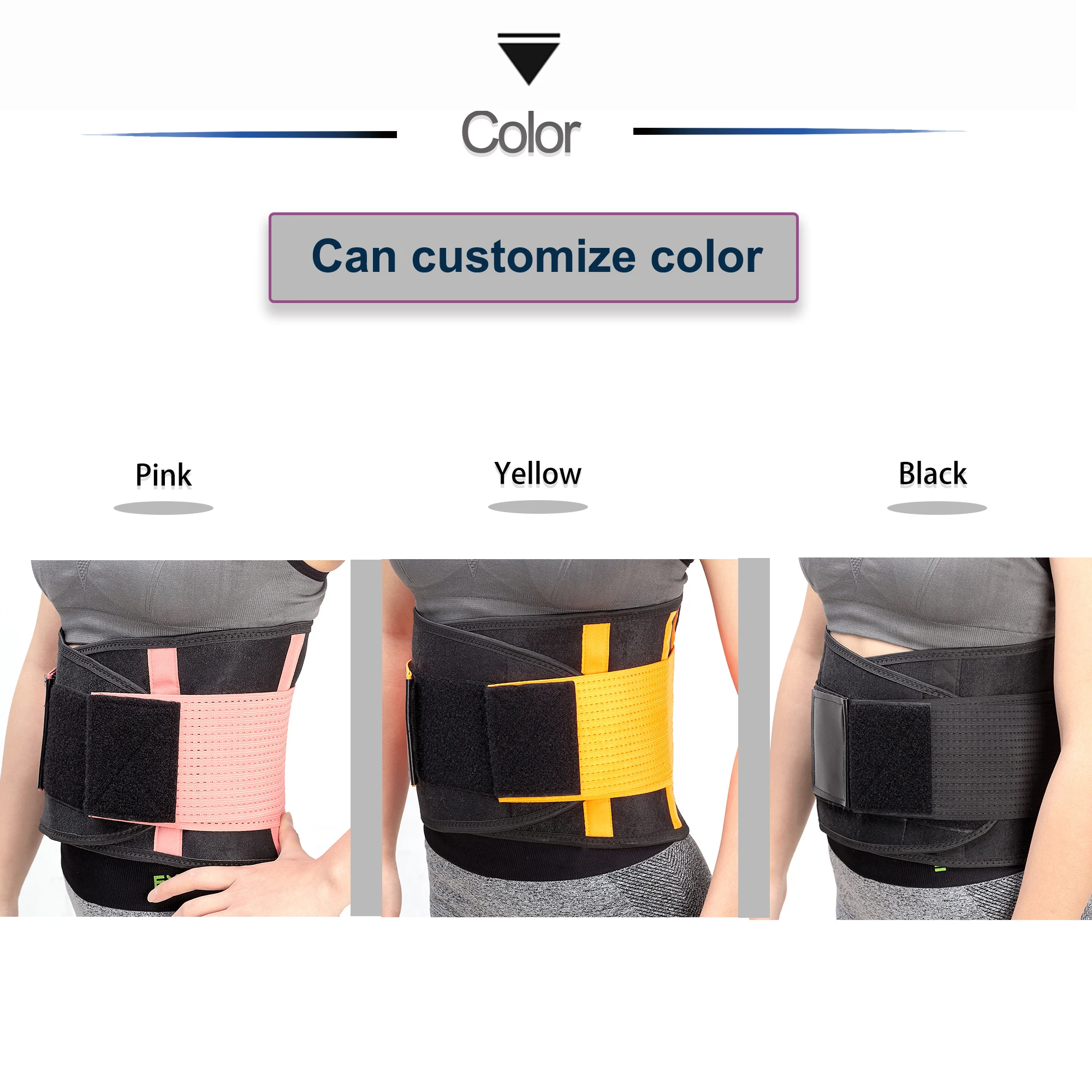 hot selling premium magnetic lower back waist trainer belt safety waist brace medical waist support
