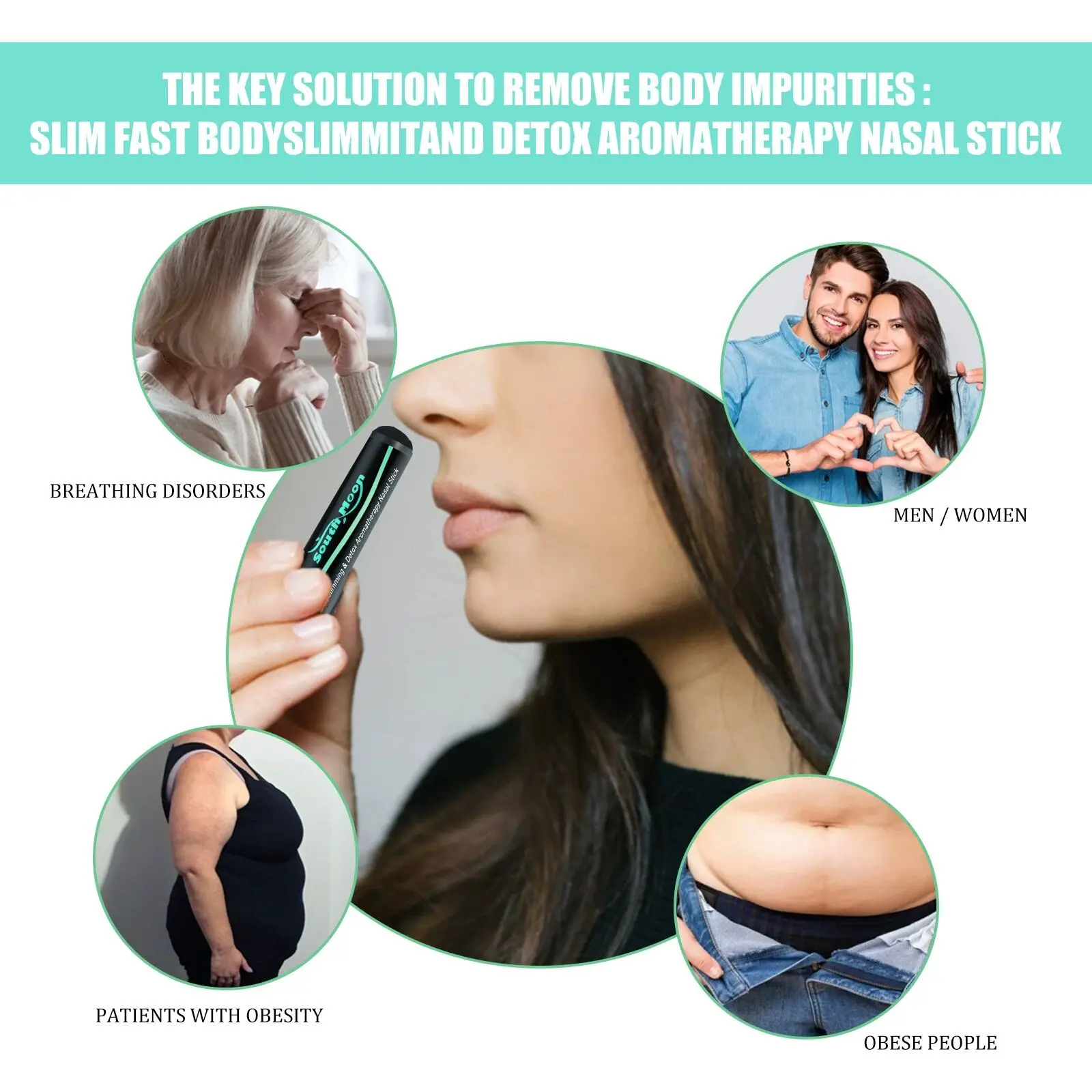 Hot Sale Body Slimming Nasal Stick Cool and Refreshing Body Sculpturing Firming Energy Bar