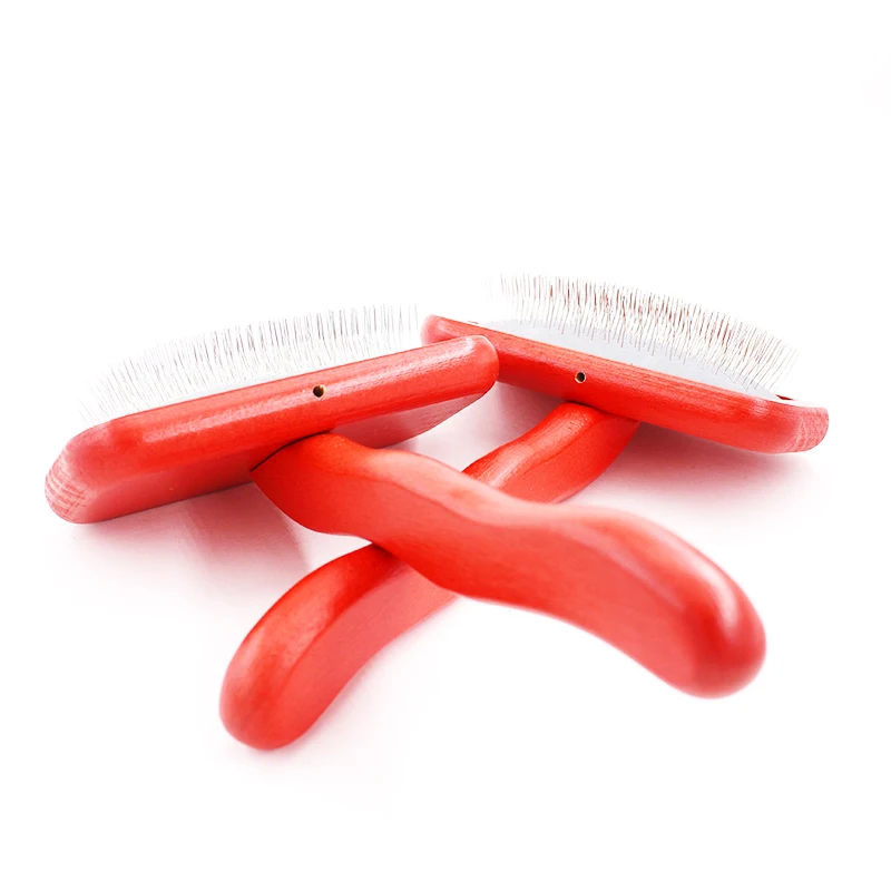 Высокое Качество Бамбуковая Ручка расческа для домашних собак расческа для красоты с воздушной подушкой