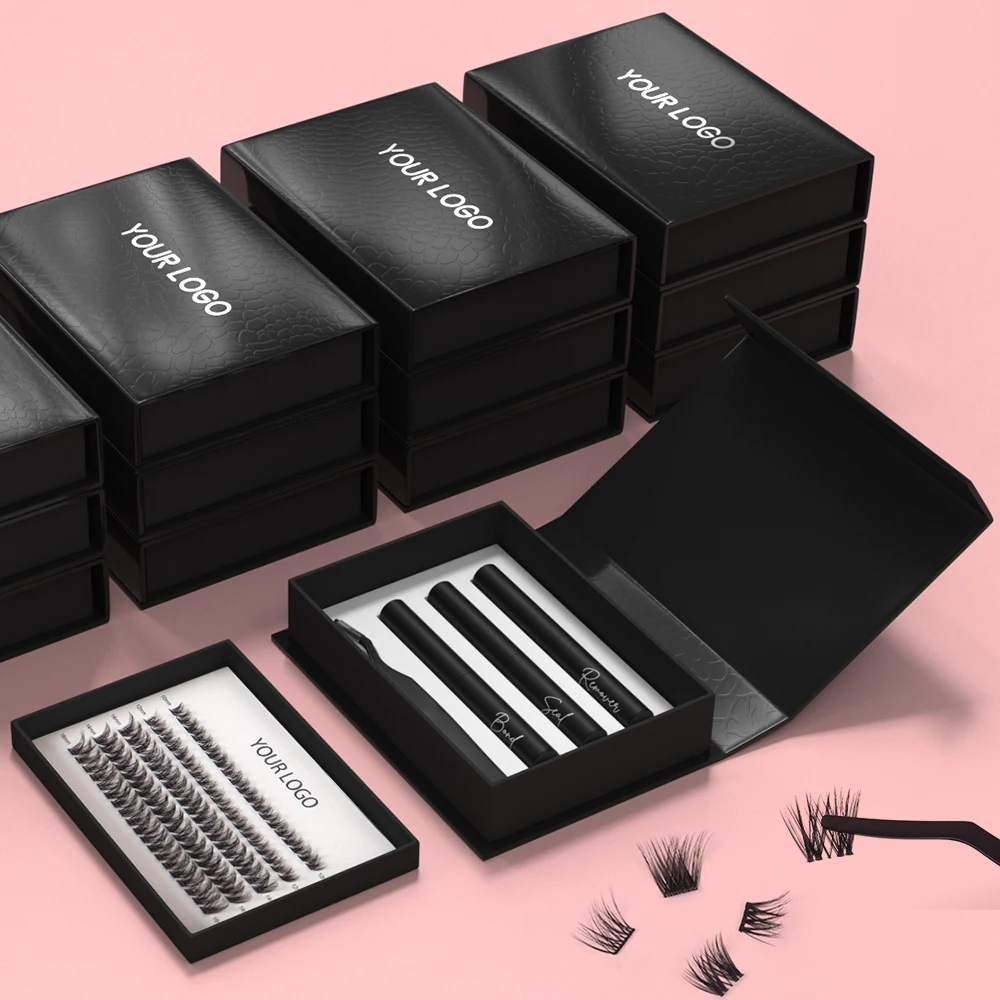 Natural False Eyelashes Individual Lashes Wholesale DIY Eyelash Kit Costume Cluster Lashes