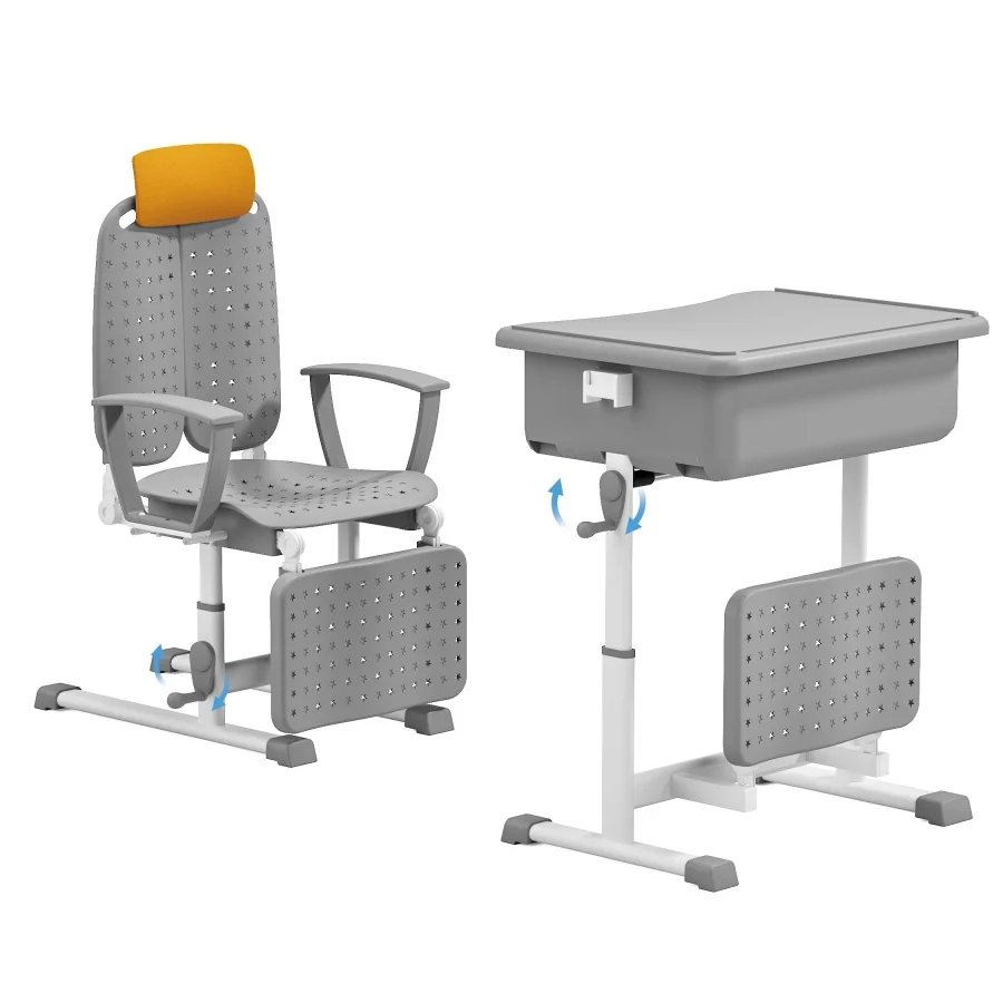 Classroom study furniture Custom school furniture classrooms student desks and chairs manufacturers comfortable steel desks