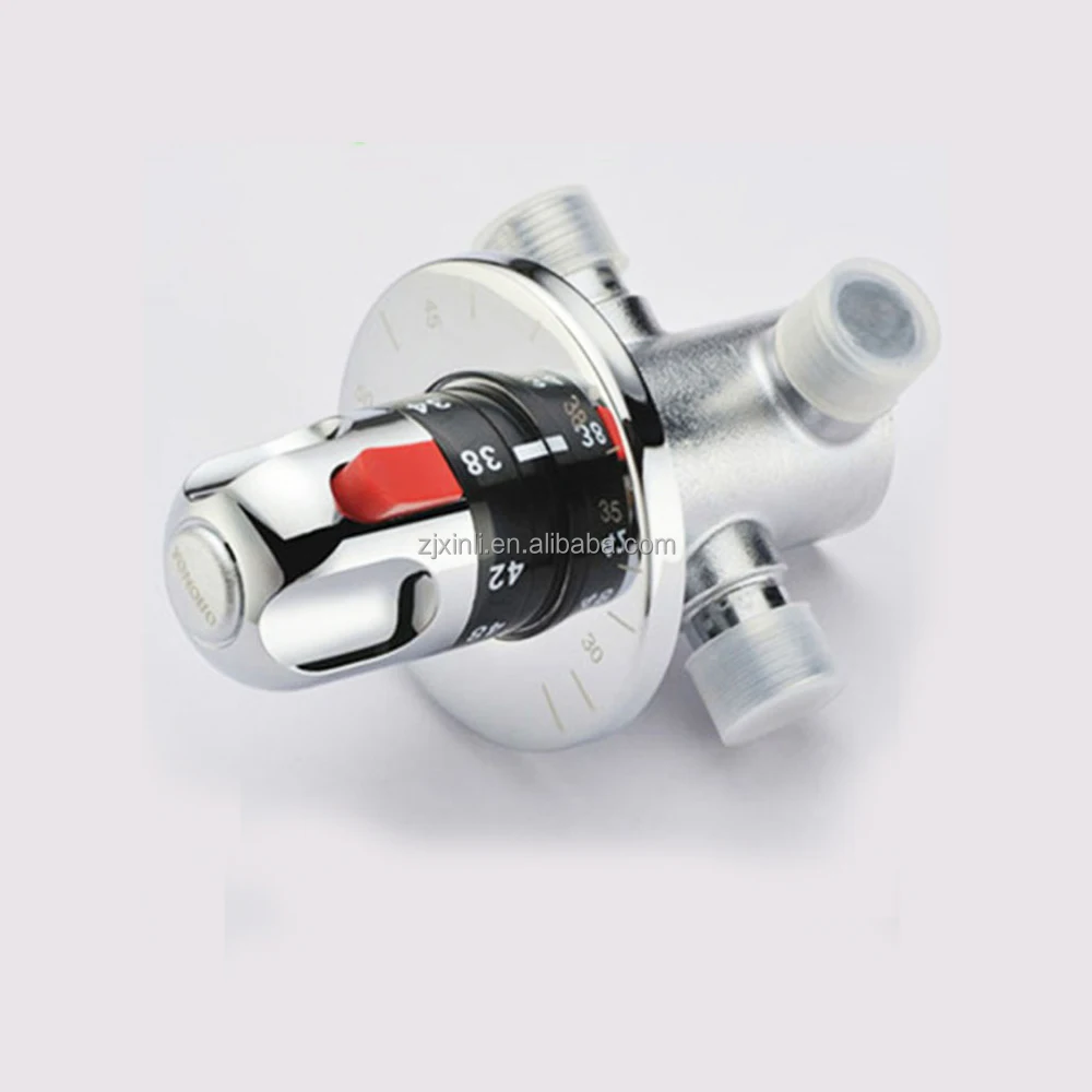 X9335 Brass Material Chrome Finishing of Water Pipe Thermostatic Mixing Valve