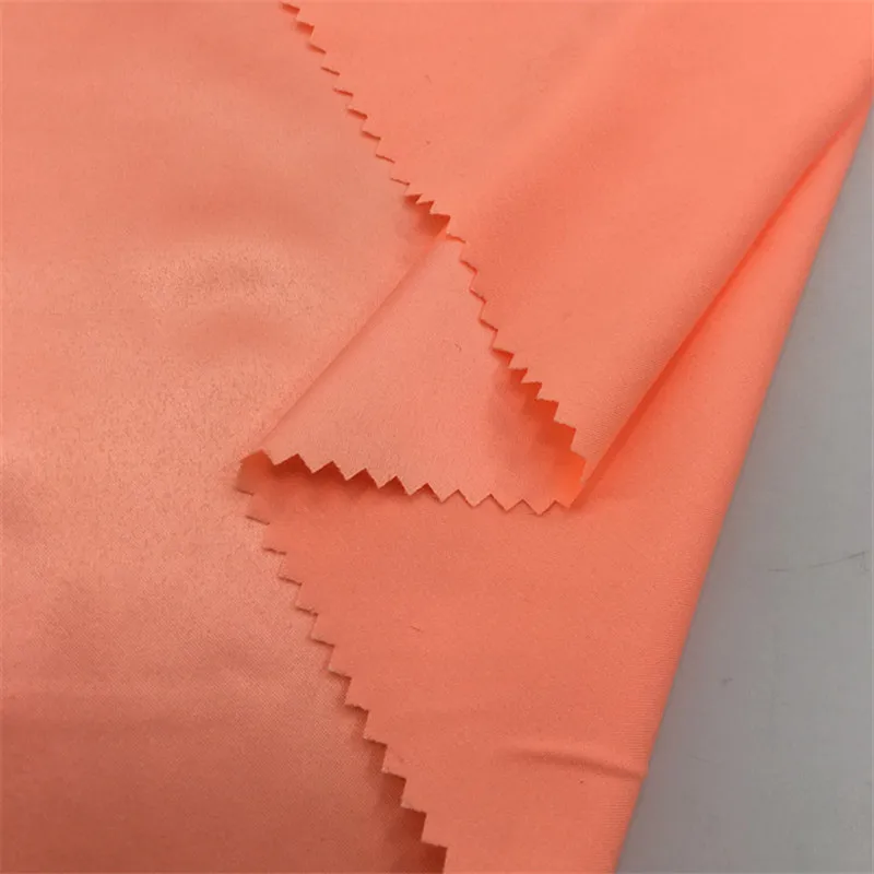 Wholesale 50D*75D 100% Polyester Fabric Satin,Breathable Waterproof Satin Fabric