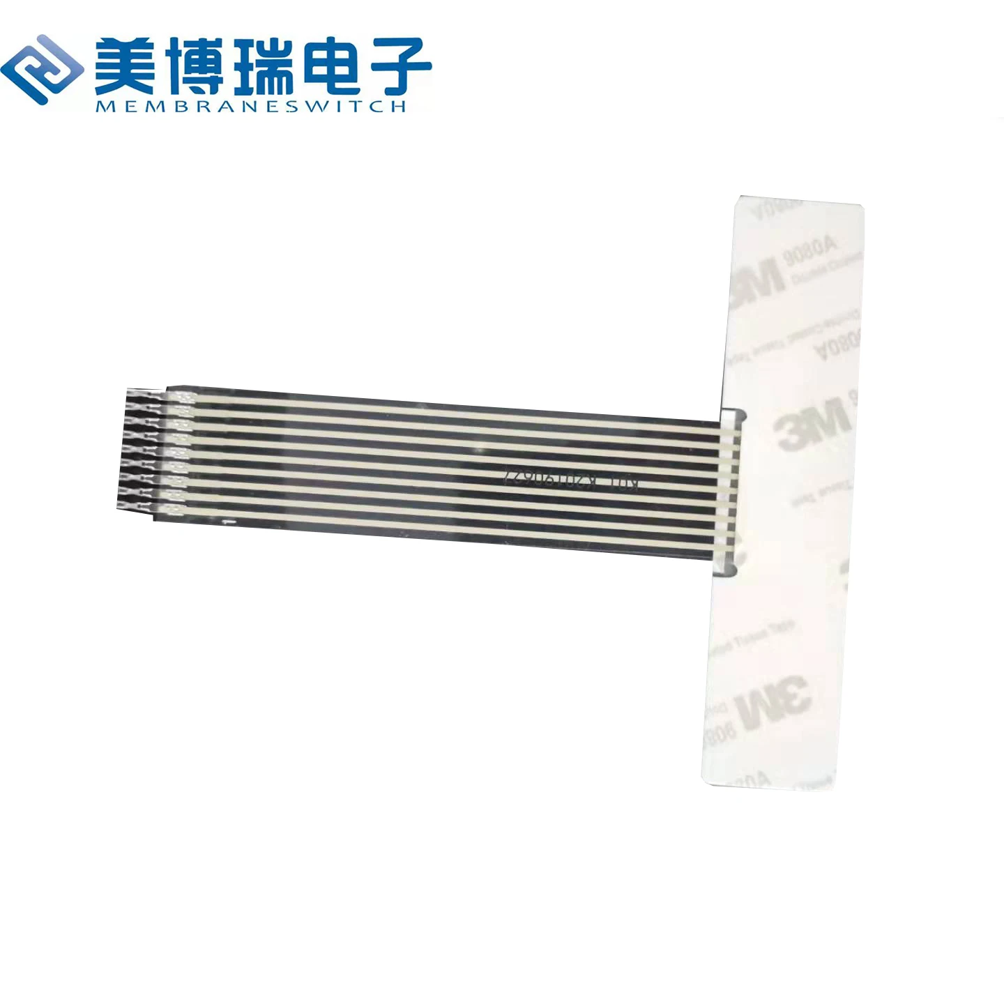 Slightly embossed flat membrane switch conductive keypad keyboard with circuit for outdoor use