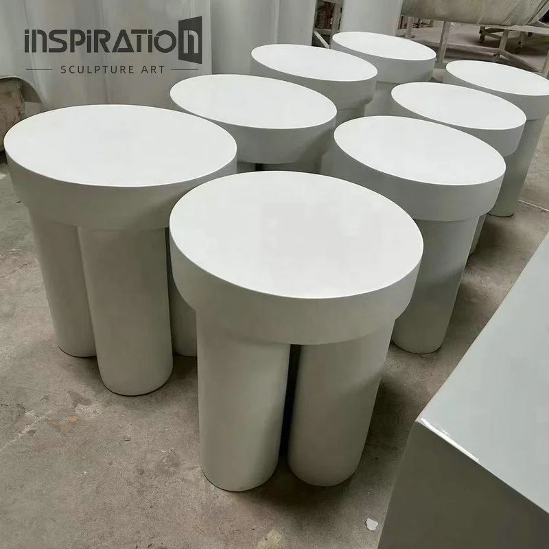 Современный Стильный дизайнерский выбор FRP боковой стол из стекловолокна круглый