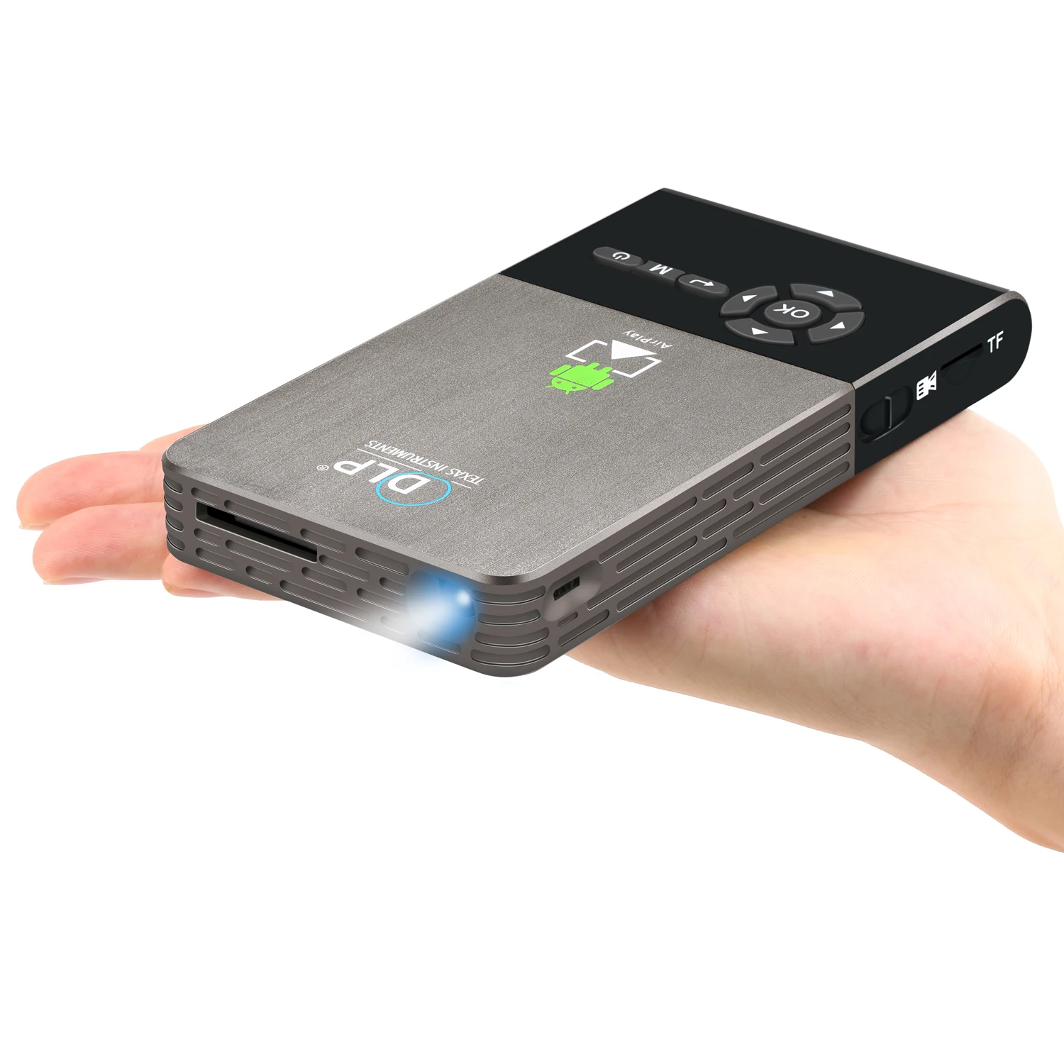 Портативный проектор 0 3 м до Rockchip RK3318 RK3328 Android 9 Miracast 4k кинопроектор