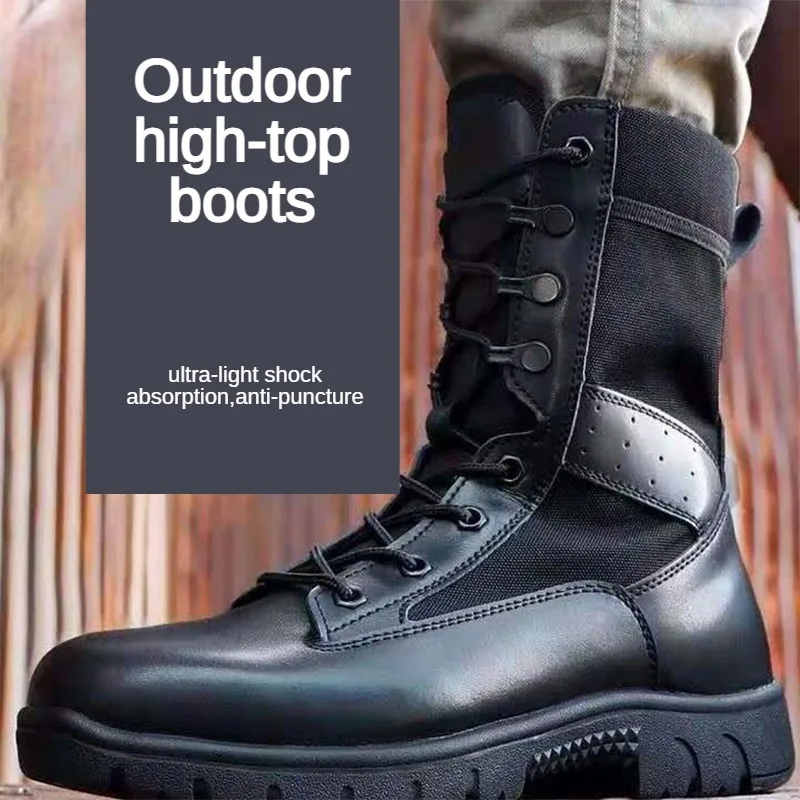 High Quality Wholesale Custom Cheap professional Hiking Shoes Outdoor Safety Protection Breathable hiking Combat boots