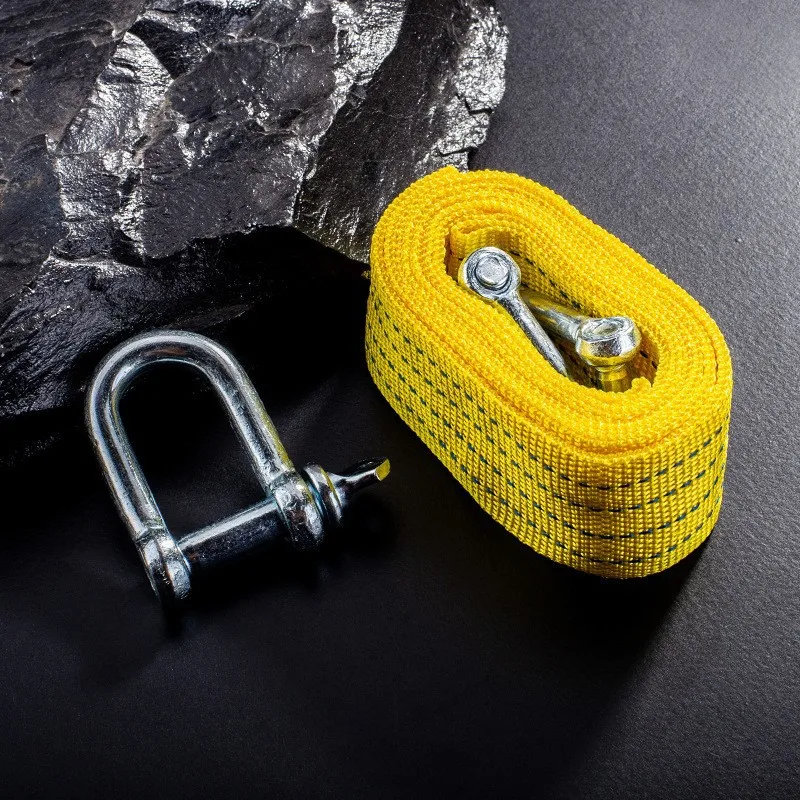 Heavy Duty Vehicle Polyester Cargo Belt Emergency Tow Rope Car Tow Strap with good price
