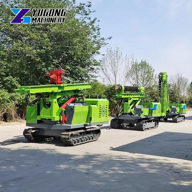 Luxury Cab Double-layer Radiator Tracked Pile Driver/Road Fence High-performance Piling Machine