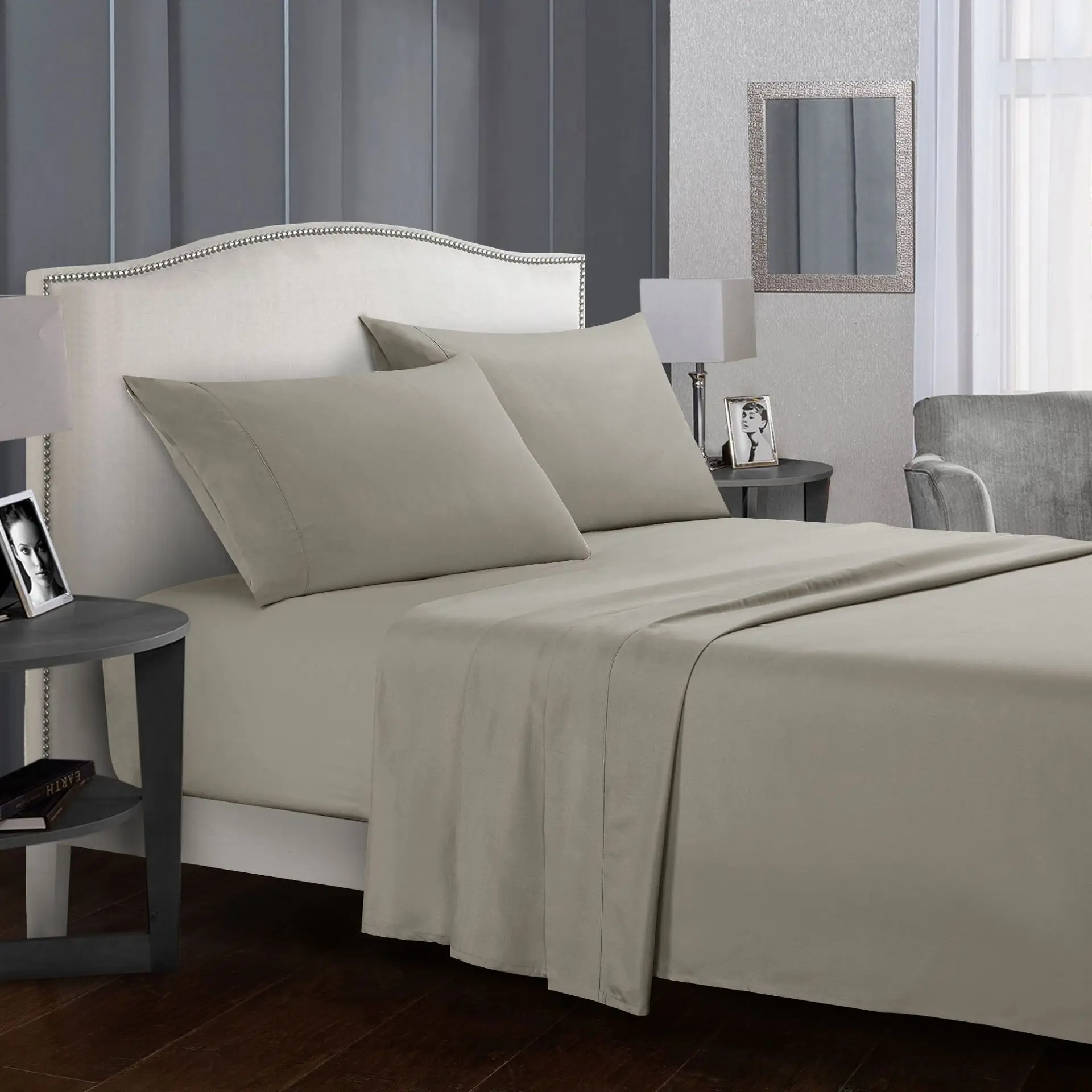 Оптовая продажа простыни king size набор постельных принадлежностей из льна постельное белье