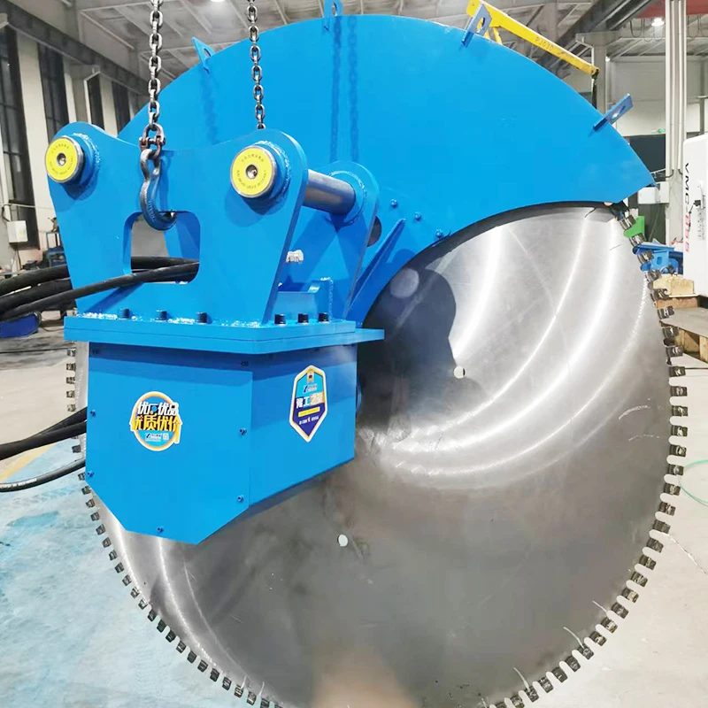 Excavator rock Cutting Machine with Diamond Saw Blade
