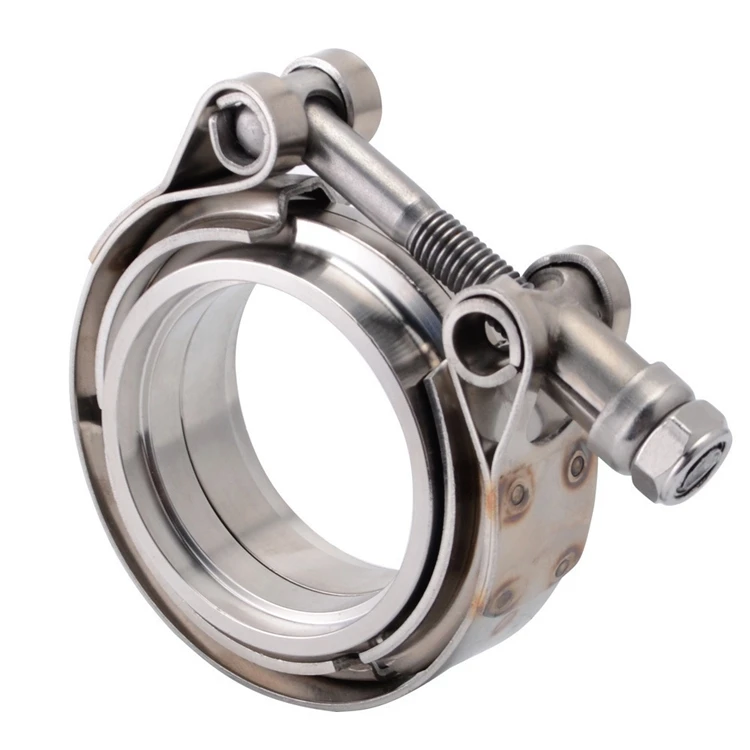 Stainless steel heavy duty V band groove coupling hose clamp