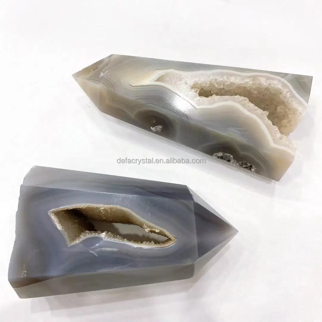 Wholesale Natural Wand Crystals Healing Stones Crystal Point Crystal Tower Agate Geode Point For Feng Shui