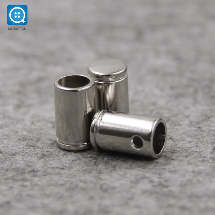 Corrosion resisting custom gold drawstring metal end cord metal stopper for swimwear garment