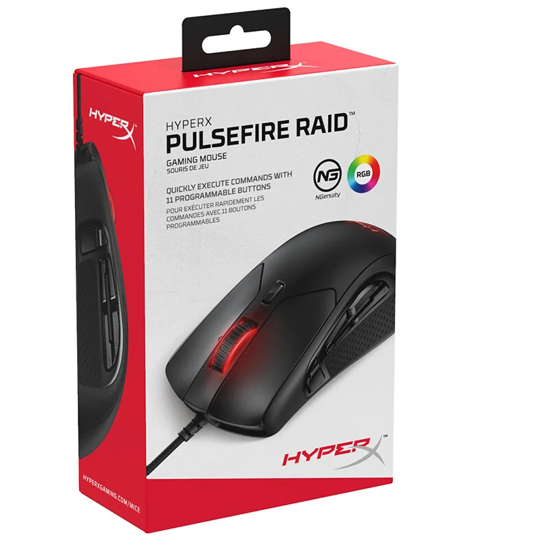 
Hyper X Pulsefire Raid Ergonomic Design mouse Gaming Mouse liquid Mouse 