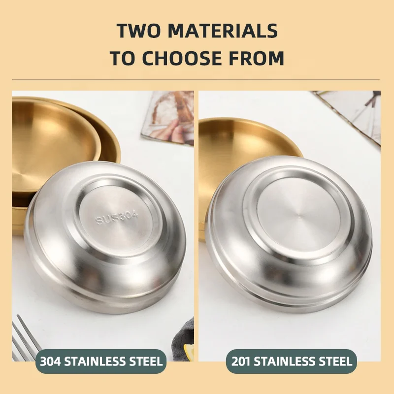 Hot Sale Sauce Dishes Stainless Steel Round Seasoning Dishes Bowls Sushi Dipping Small Dish Bowl Saucers Mini Appetizer Plates